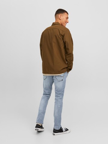 JACK & JONES Slimfit Jeansy 'GLENN' w kolorze niebieski