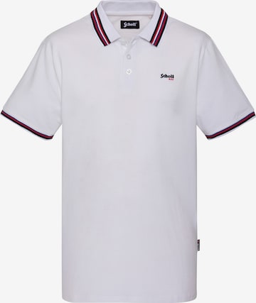 T-Shirt Schott NYC en blanc : devant