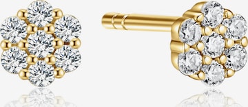 Pure Schmuck Ohrringe 'Lady Bloom Ohrstecker 925 Silber | Bridgerton' in Gold: Vorderseite