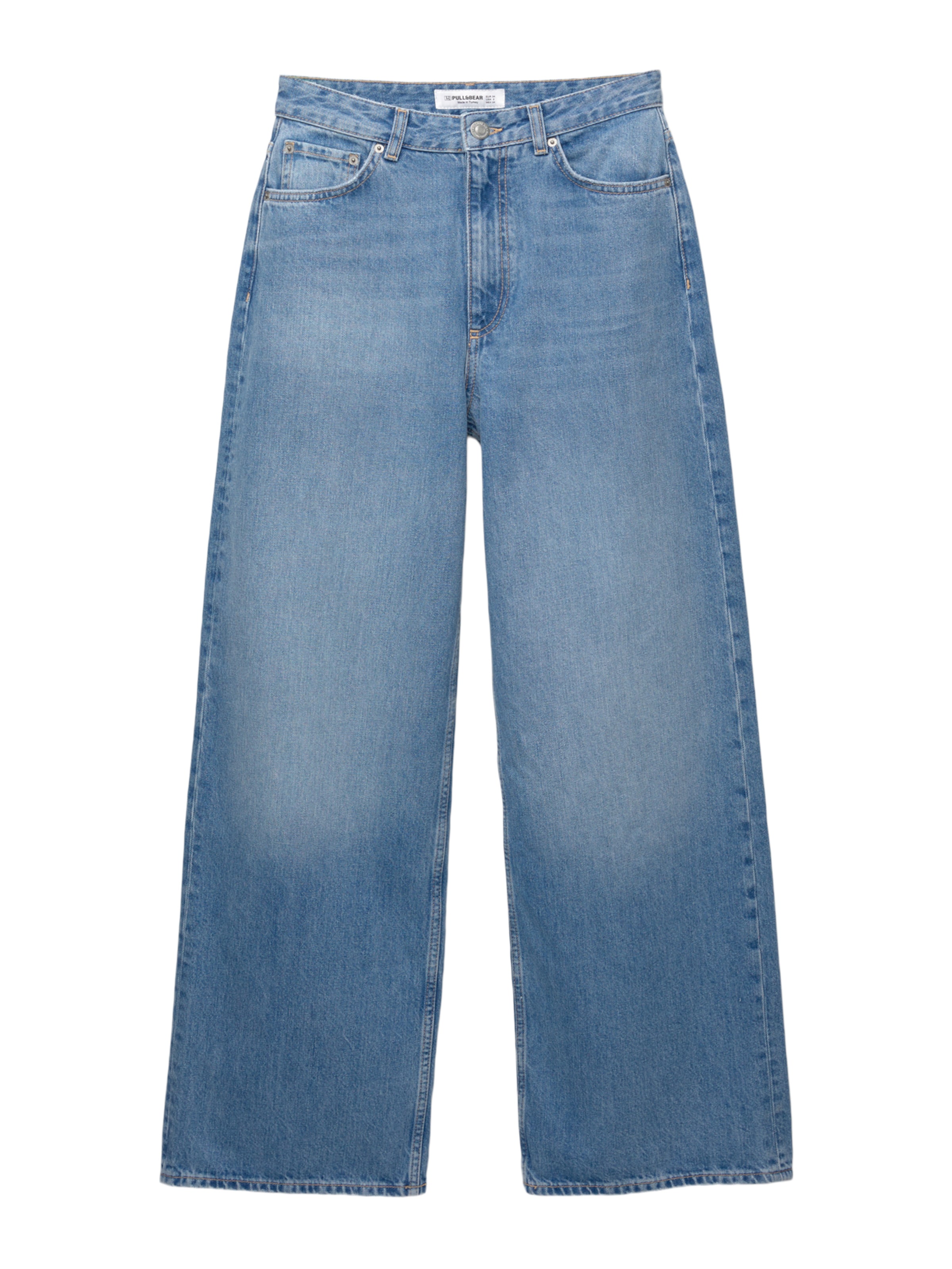 Pull&Bear Baggy Džíny – modrá: přední strana