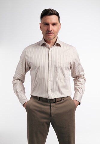 ETERNA Comfort fit Button Up Shirt in Beige: front