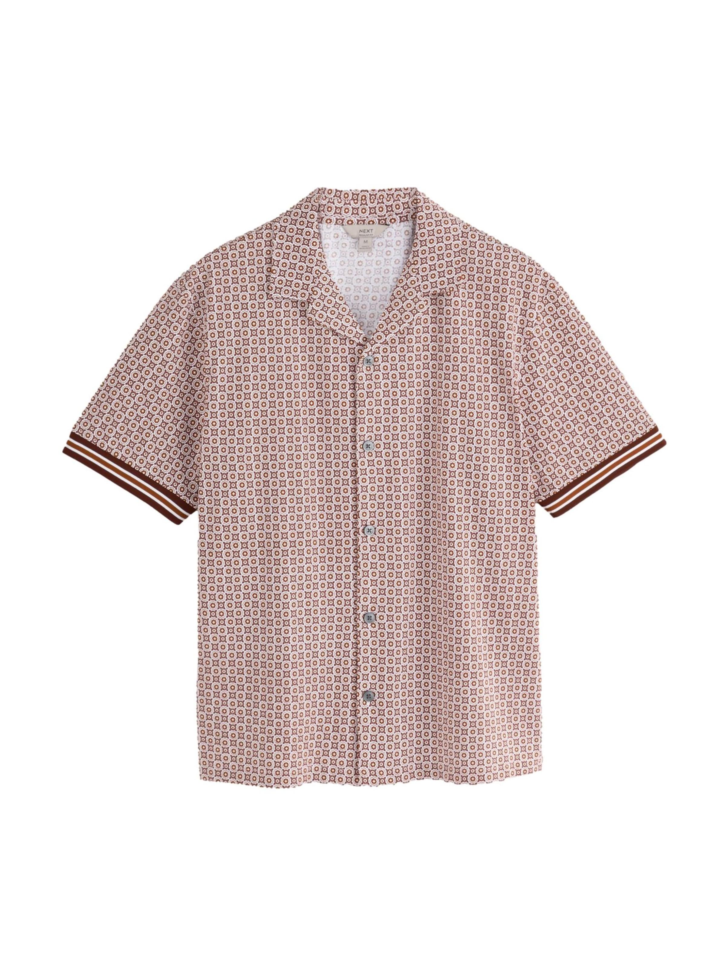 Next Regular fit Srajca | rjava barva: sprednja stran