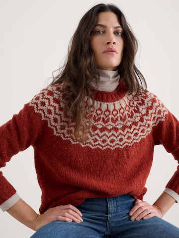 Pull-over 'Port Kinnis' Seasalt Cornwall en rouge : devant