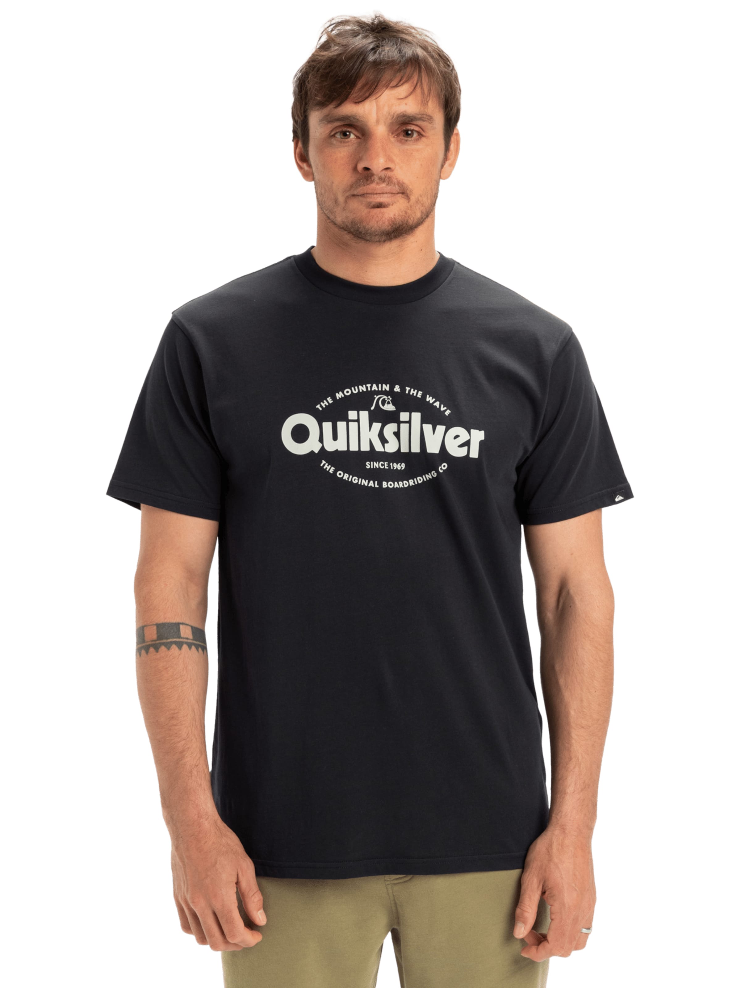 T-Shirt 'Shape All Day' QUIKSILVER en noir : devant