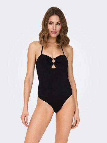 Maillot de bain ONLY en noir : devant