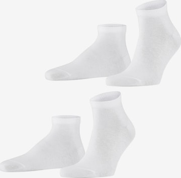 FALKE Socken 'Happy 2-Pack' in Weiß: Vorderseite