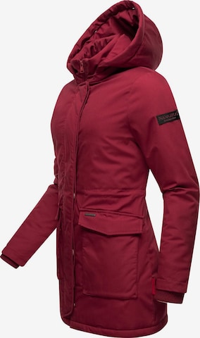 NAVAHOO Płaszcz zimowy 'Schneeengel' w kolorze czerwony