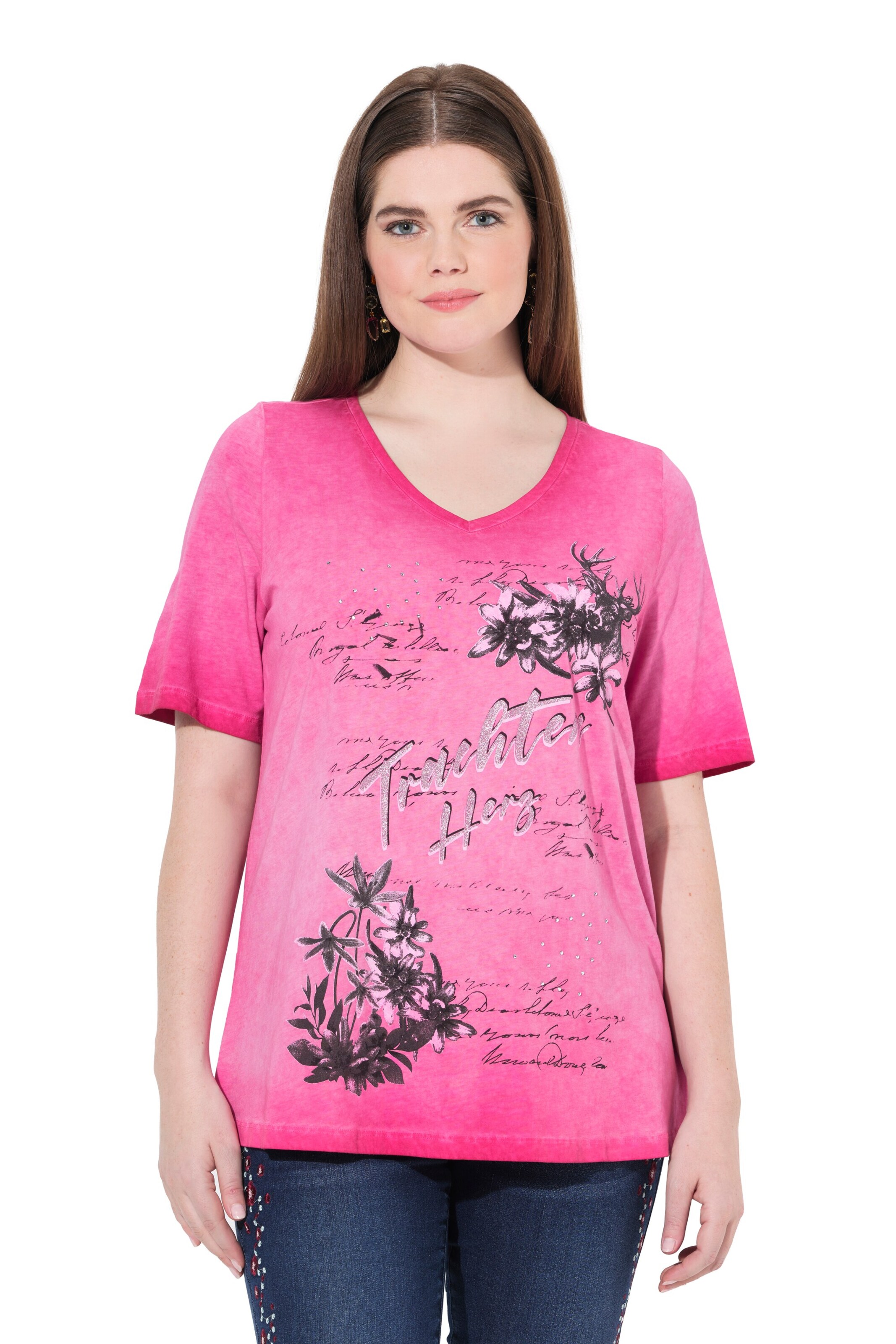 Ulla Popken Shirt in Pink: front