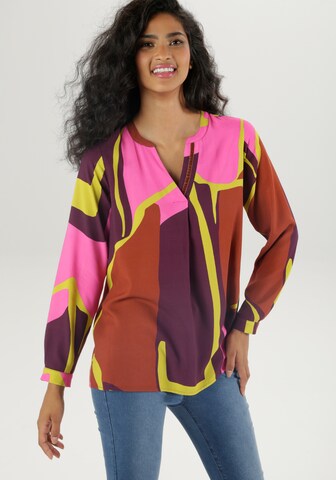 Aniston SELECTED Bluse in Mischfarben: Vorderseite