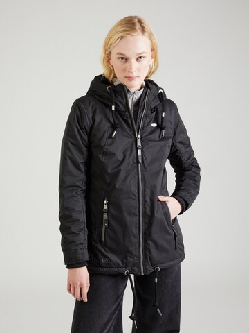 Ragwear Between-Season Jacket 'ZUZKA' in Black: front