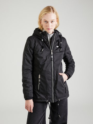 Ragwear Between-season jacket 'ZUZKA' in Black: front