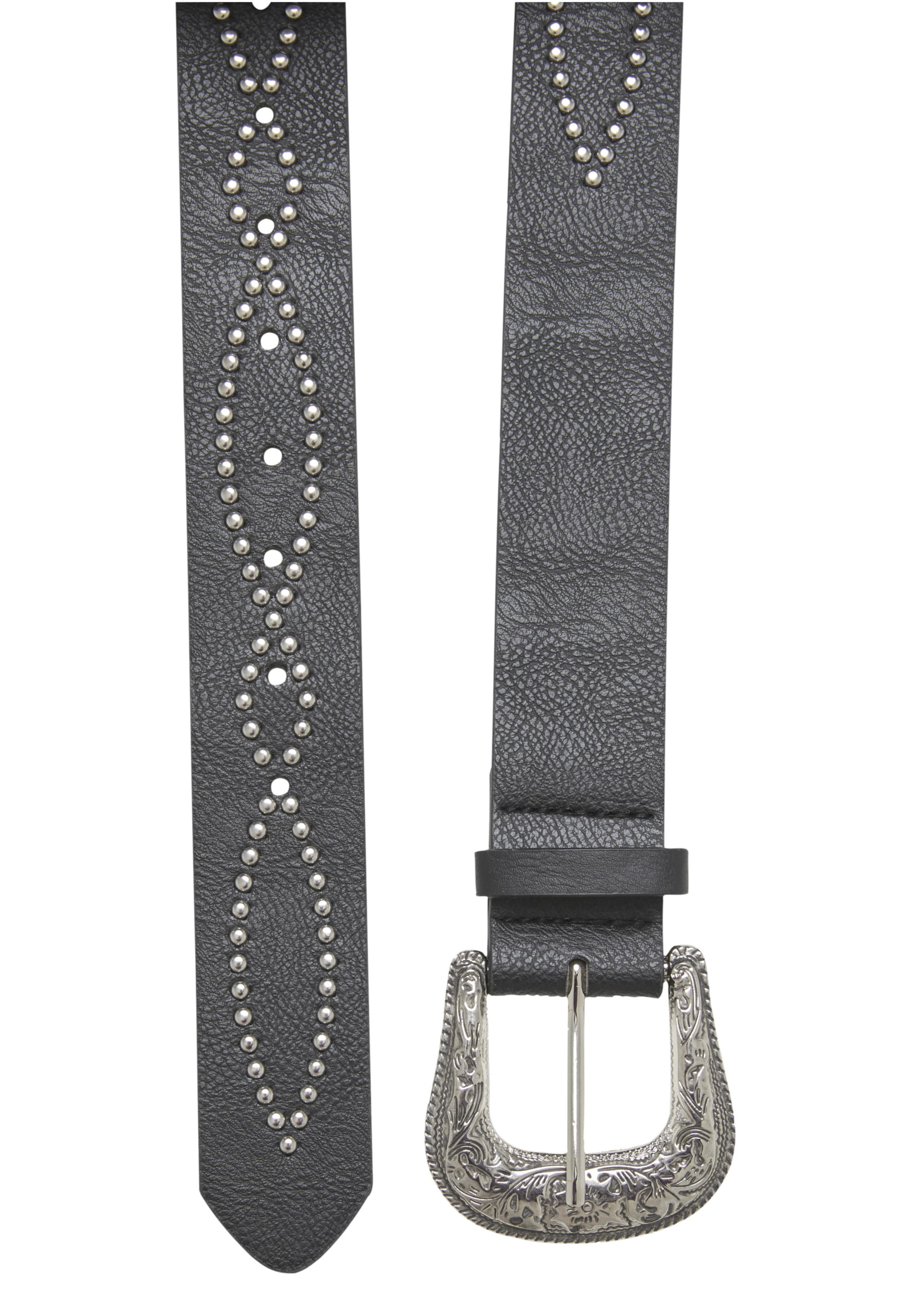 Urban Classics - Cinturón 'Western Rivet' en negro