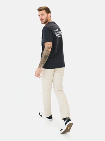 CAMEL ACTIVE T-Shirt mit Rückenprint in Blau