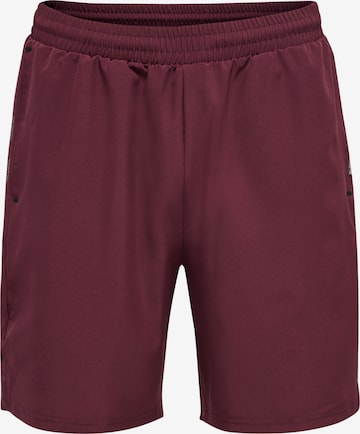 Regular Pantalon de sport Hummel en violet : devant