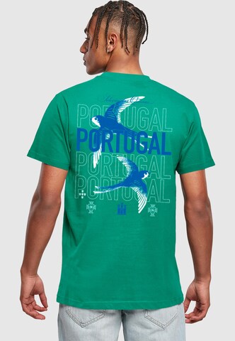 Mister Tee Shirt 'Andorinha Portuguesa' in Groen: voorkant