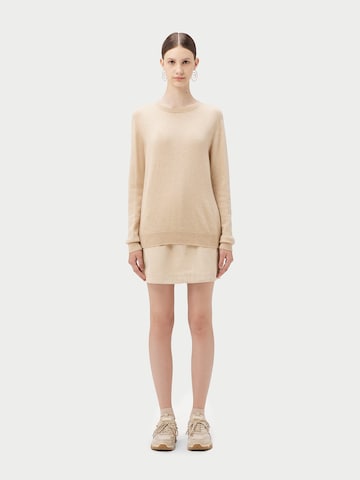 GOBI Cashmere Trui 'Women's Essential Cashmere Crewneck Sweater' in Beige
