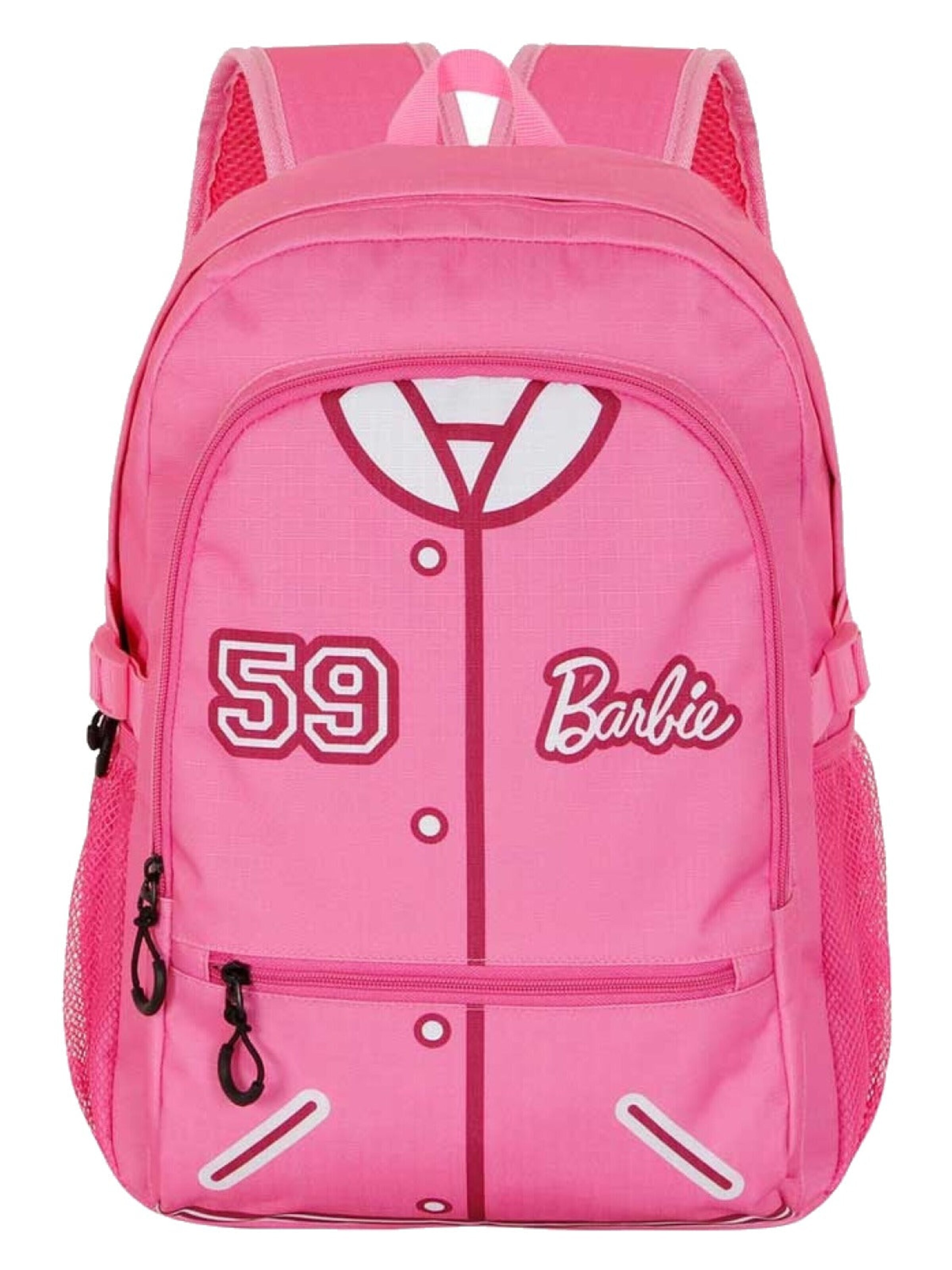 BARBIE Backpack 'Barbie Rugzak Dames Meisjes 3 Vakken Laptop Tablet Vak Hoogte 44cm' in Pink: front