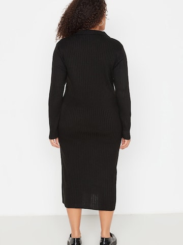 Rochie tricotat de la Trendyol Curve pe negru