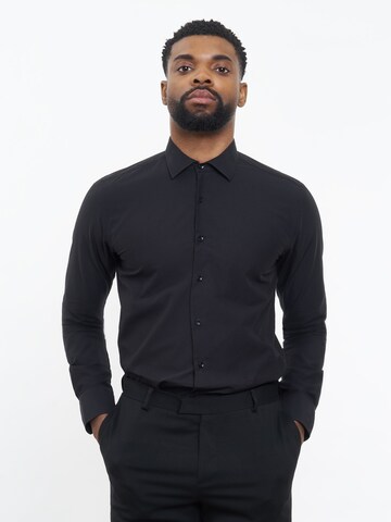 CARPASUS Slim fit Business Shirt ' Shirt Classic ' in Black: front
