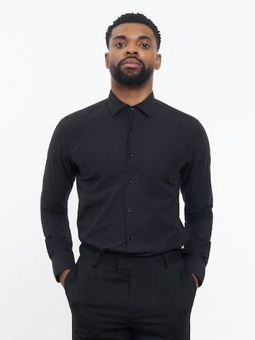 CARPASUS Slim fit Business Shirt ' Shirt Classic ' in Black: front