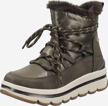 TOM TAILOR Snow Boots in Green: front