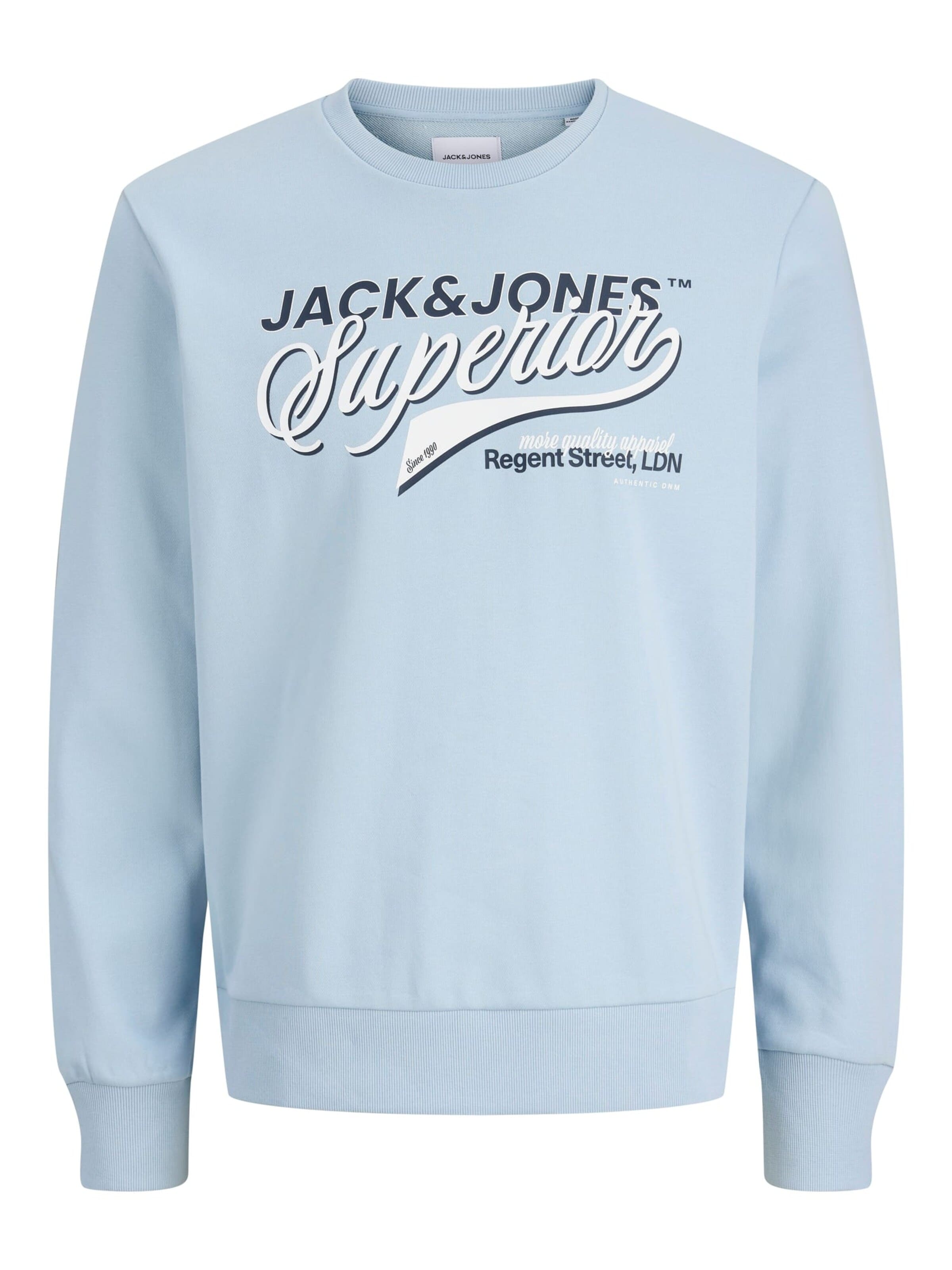 JACK & JONES Sweatshirt 'logo' in Blue: front
