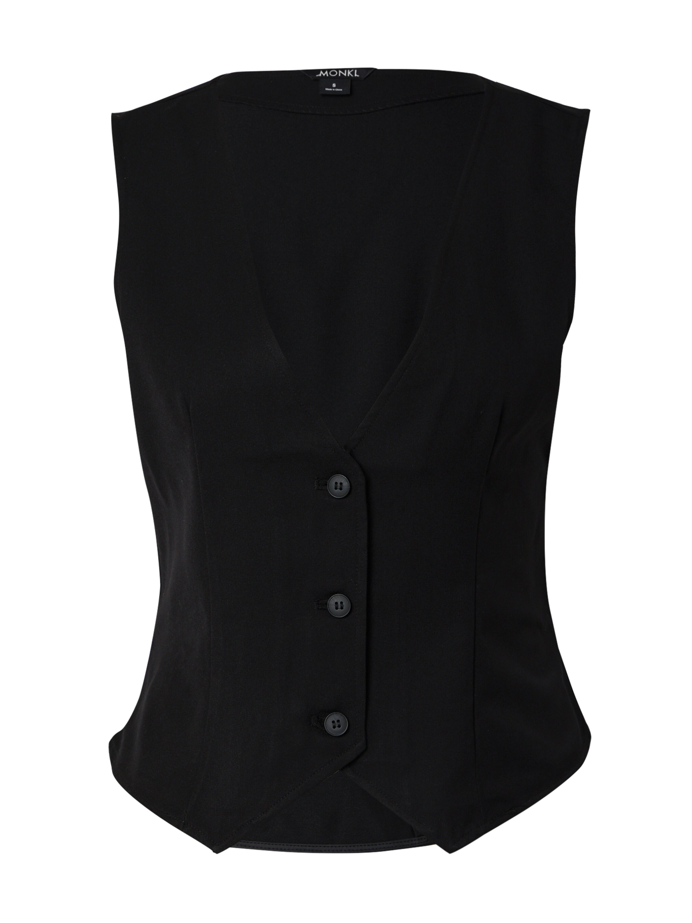 Monki Kamizelka do garnituru w kolorze czarny: przód