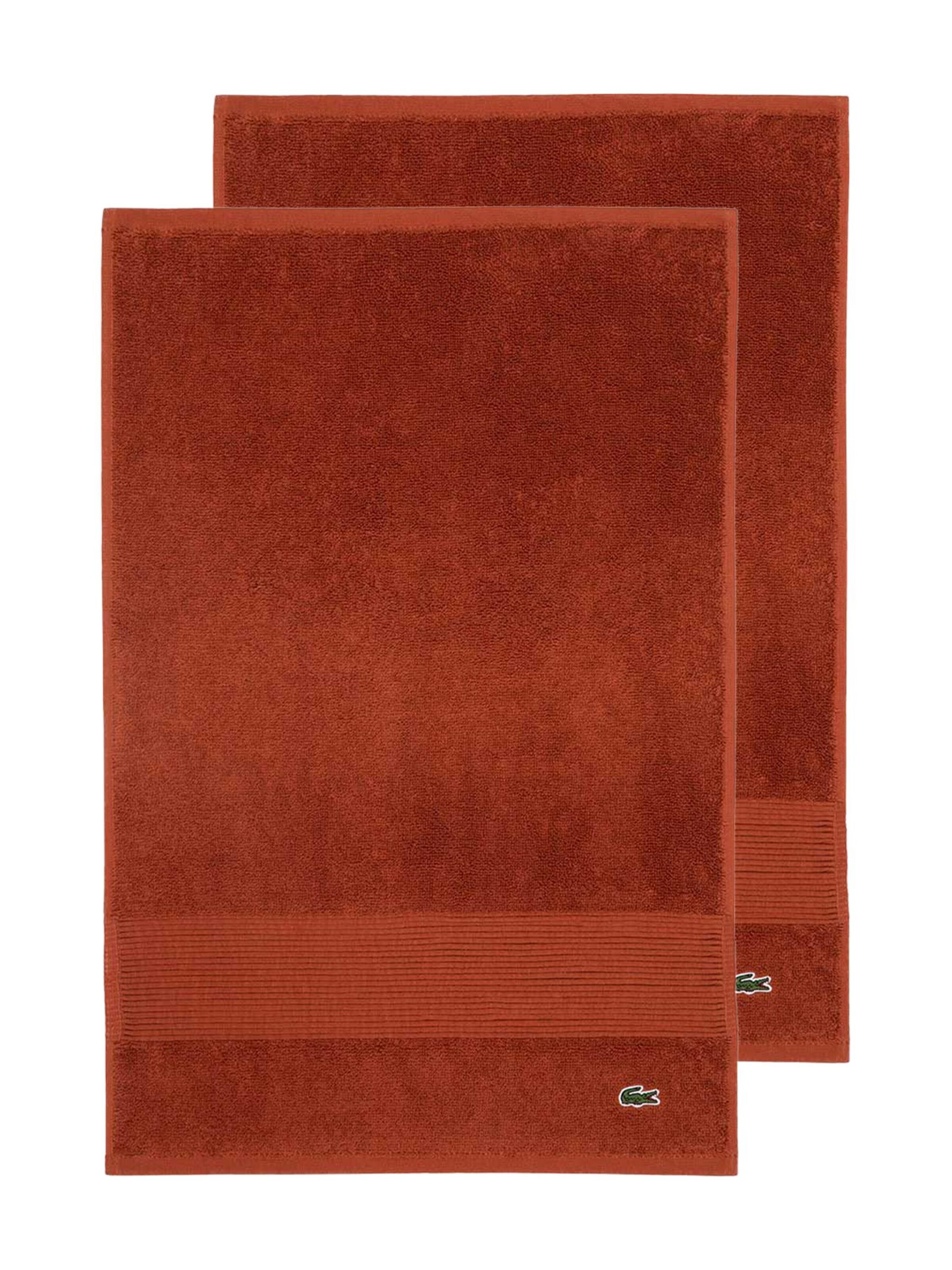 LACOSTE Handtuch 'LLECROCO'‌‌‌‌‌‌‌‌ in Rot: Vorderseite