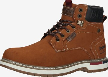 Dockers by Gerli Lace-Up Boots in Brown: front