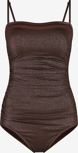 Pastunette Shapingbadeanzug 'Bandeau swimsuit' in S in dunkelbraun, Produktansicht