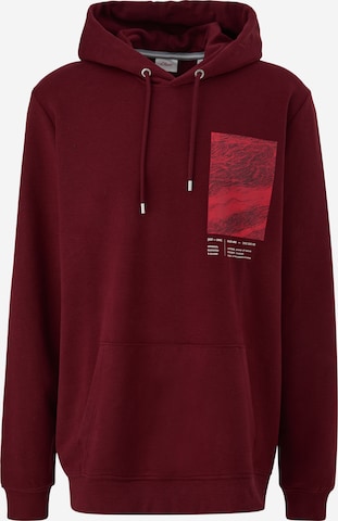 s.Oliver Sweatshirt in Rot: predná strana