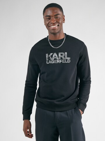 Karl Lagerfeld Sweatshirt in Zwart: voorkant