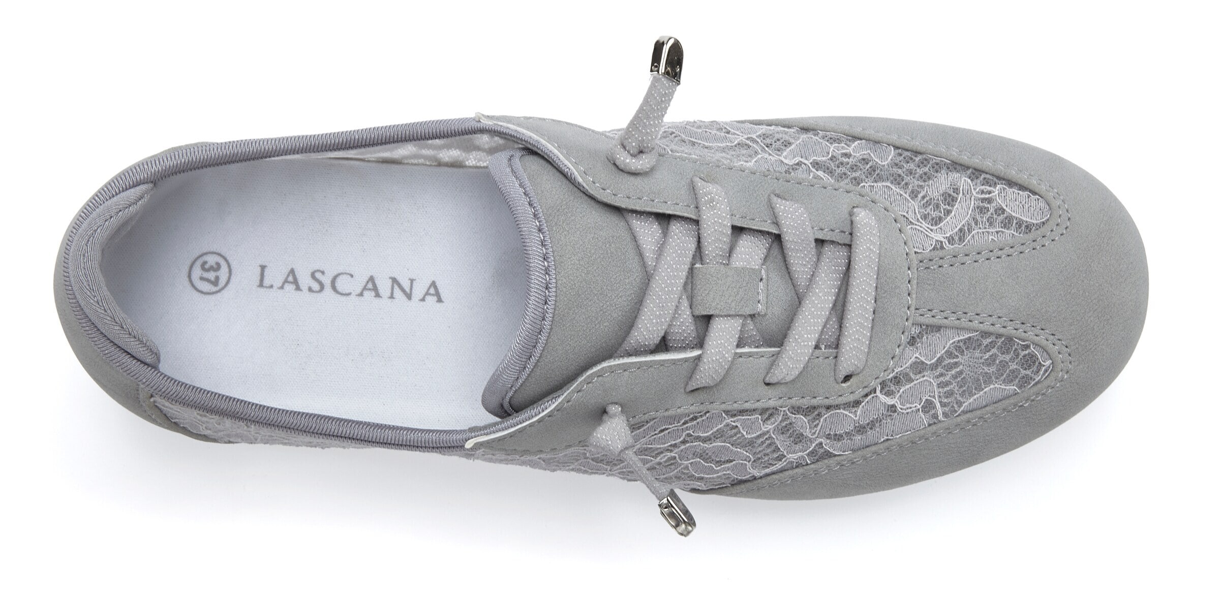LASCANA Sneaker in Grau