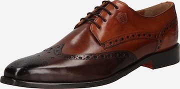 MELVIN & HAMILTON - Zapatos con cordón 'Martin' en marrón: frente