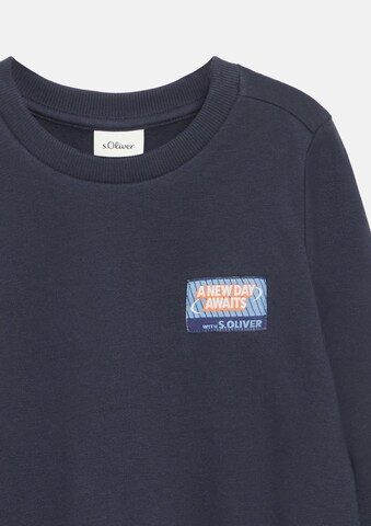 Sweat s.Oliver en bleu : devant