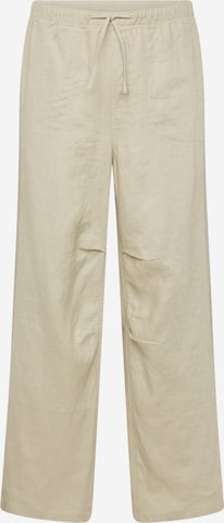 Loosefit Pantalon 'Bobbo' WEEKDAY en beige : devant