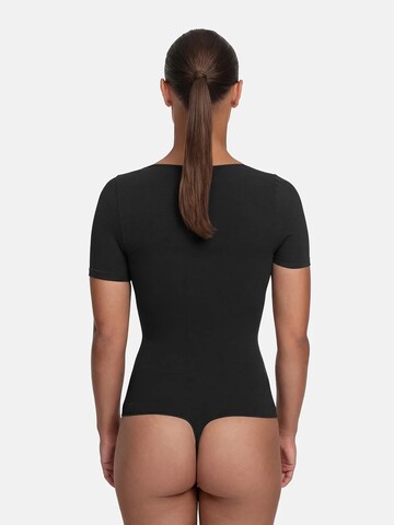 cfab (formerly creamy fabrics) Shaping bodysuit 'T-Shirt Bodysuit Sculpting Shapewear mit String' in Black