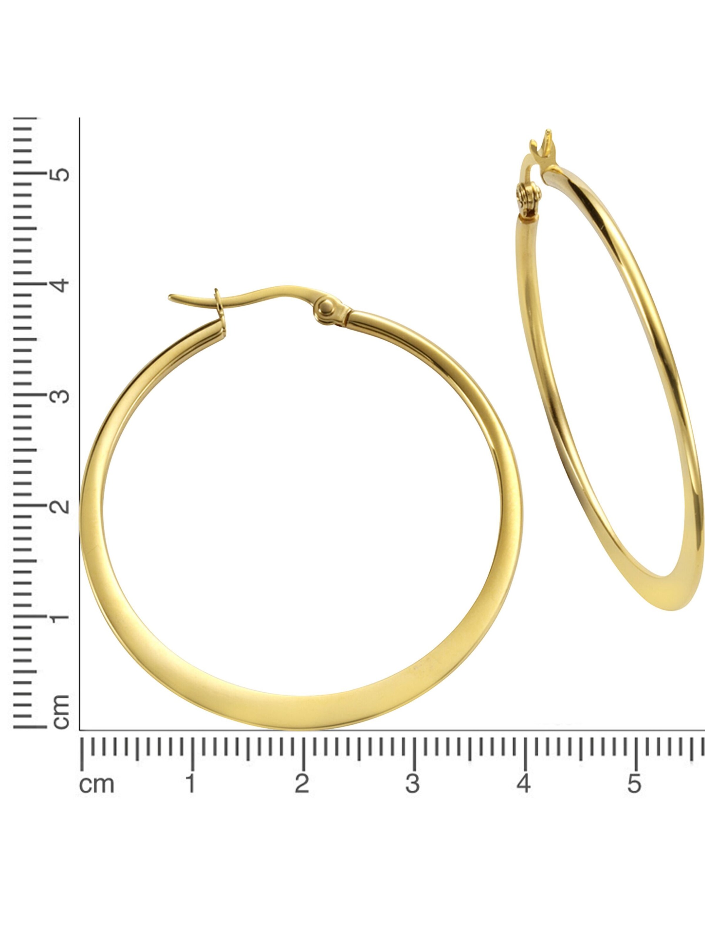 Zeeme Boucles d'oreilles en or rose, Vue avec produit