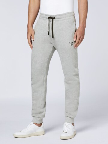 CHIEMSEE Tapered Pants in Grey: front