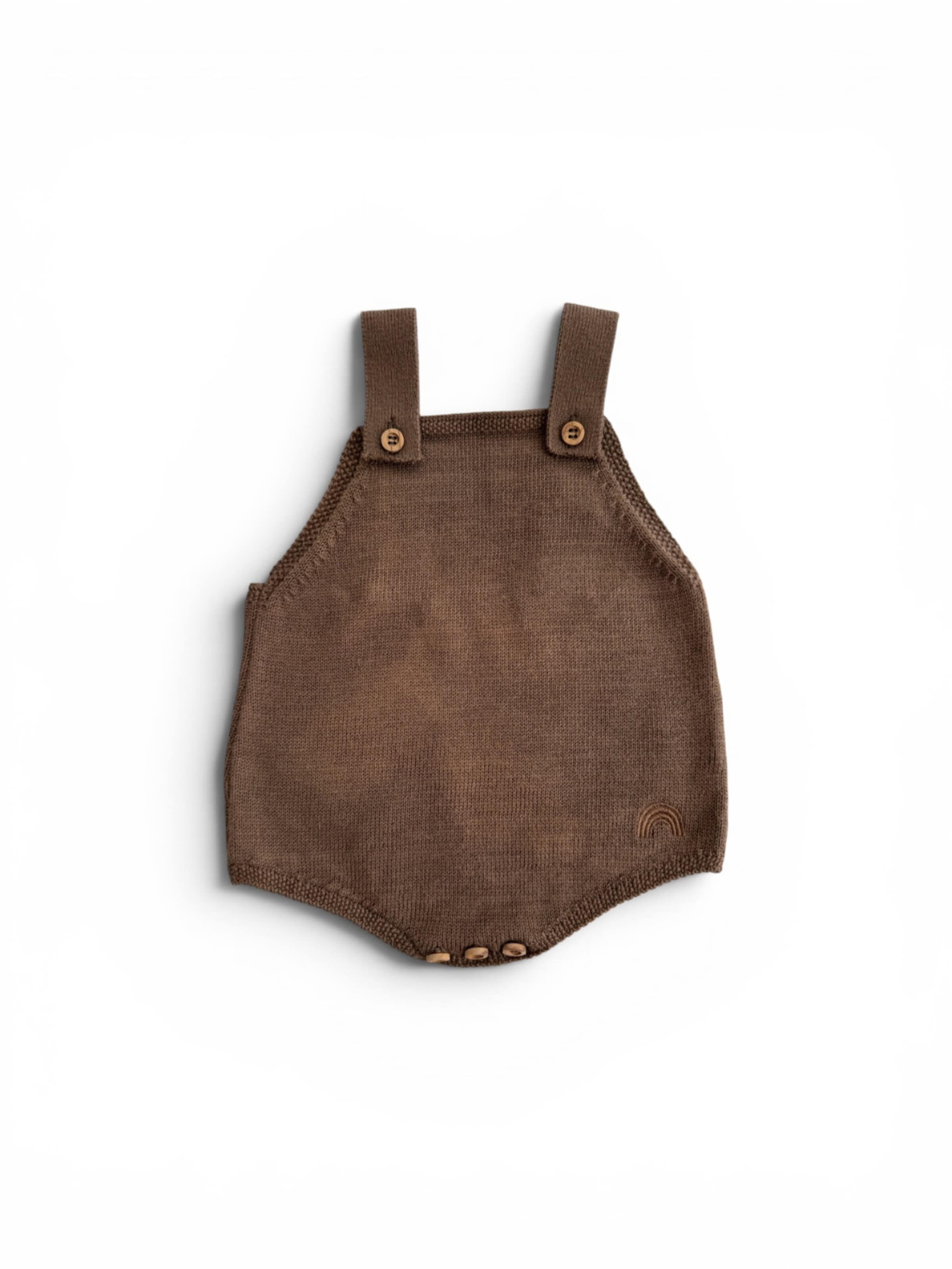 KURTI & FRIEDA Regular Overalls 'Knit' in Brown: front