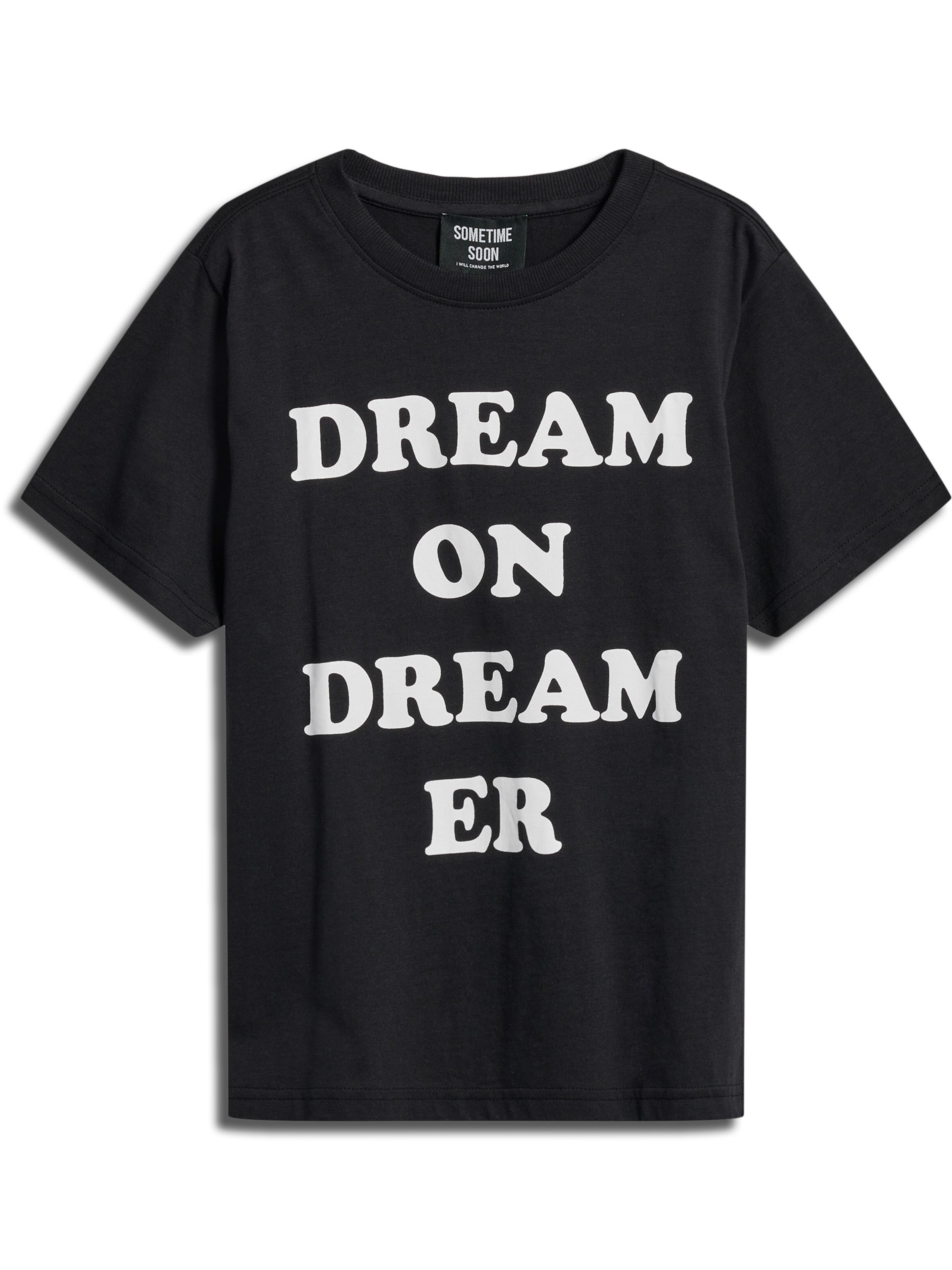 SOMETIME SOON T-Shirt in Schwarz: Vorderseite