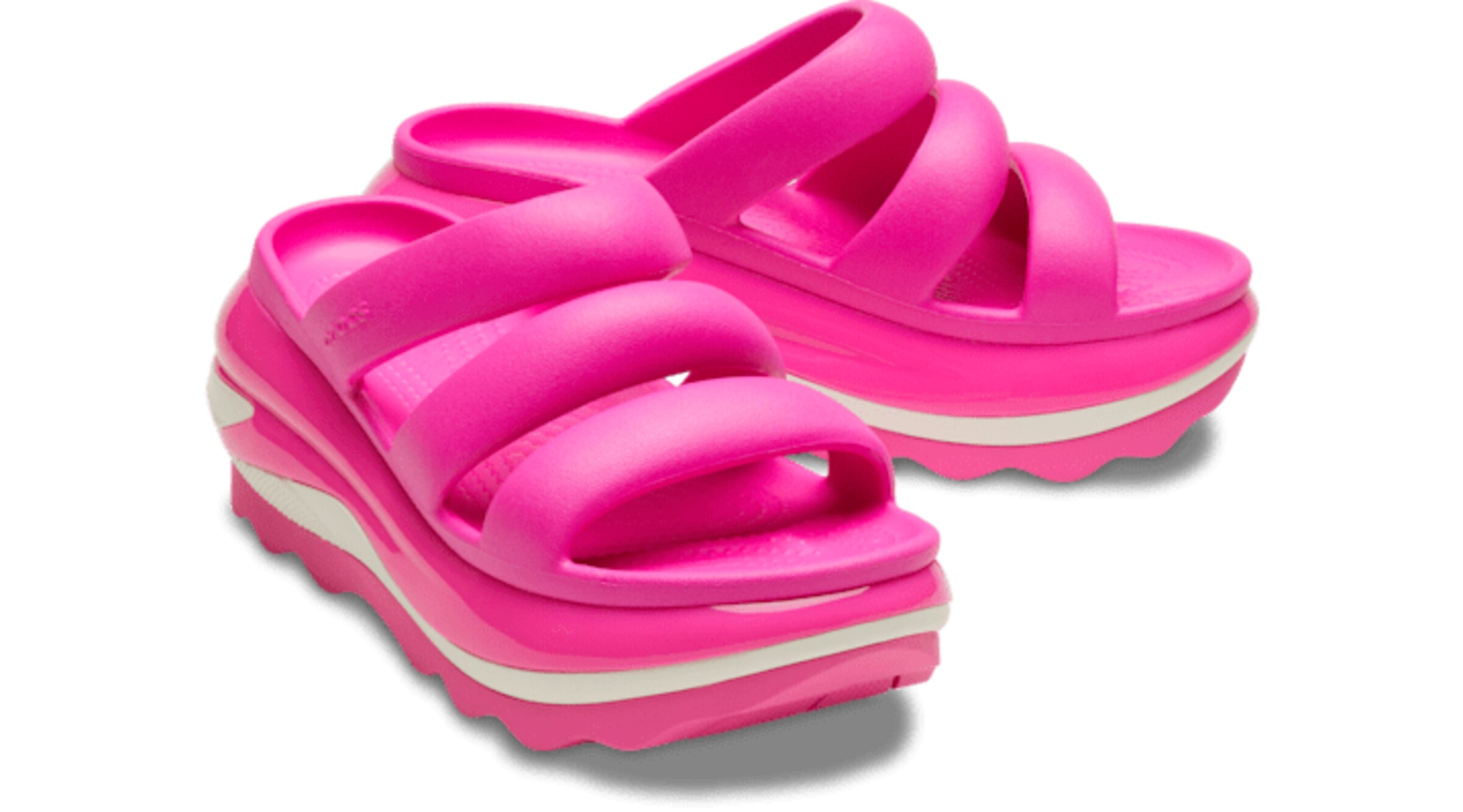Mule 'Mega Crush' Crocs en rose