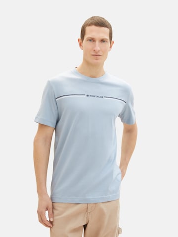 T-Shirt TOM TAILOR en bleu : devant