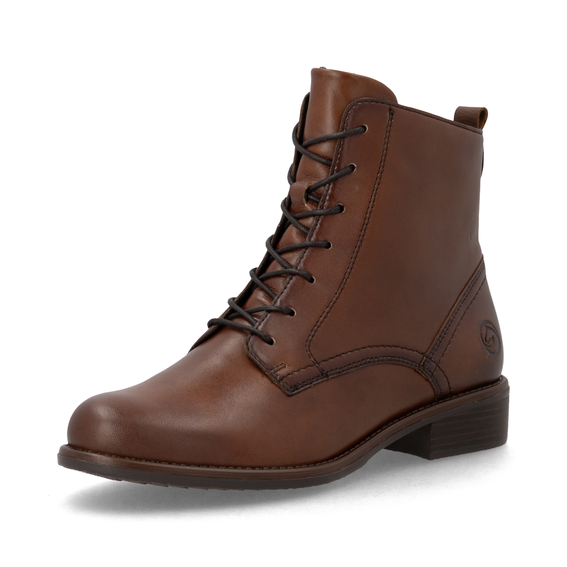 Bottines à lacets ' D0F83 ' REMONTE en marron : devant
