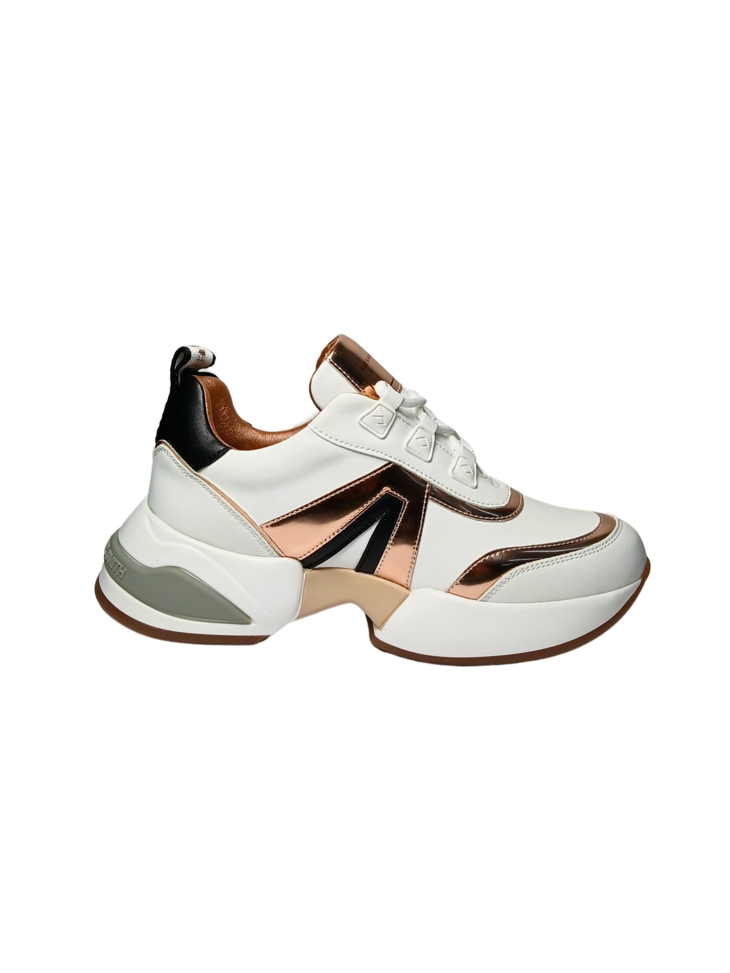 Scarpa stringata di Alexander Smith in bianco: frontale