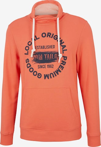 TOM TAILOR - Sweatshirt em laranja: frente