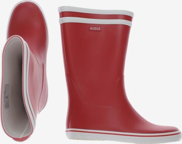 AIGLE Dress Boots in 37 in Red: front