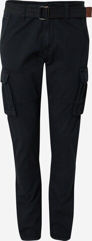 INDICODE JEANS Cargo trousers 'Villiam' in Black: front
