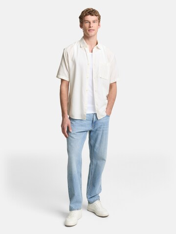 Fit confort Chemise TOM TAILOR DENIM en blanc