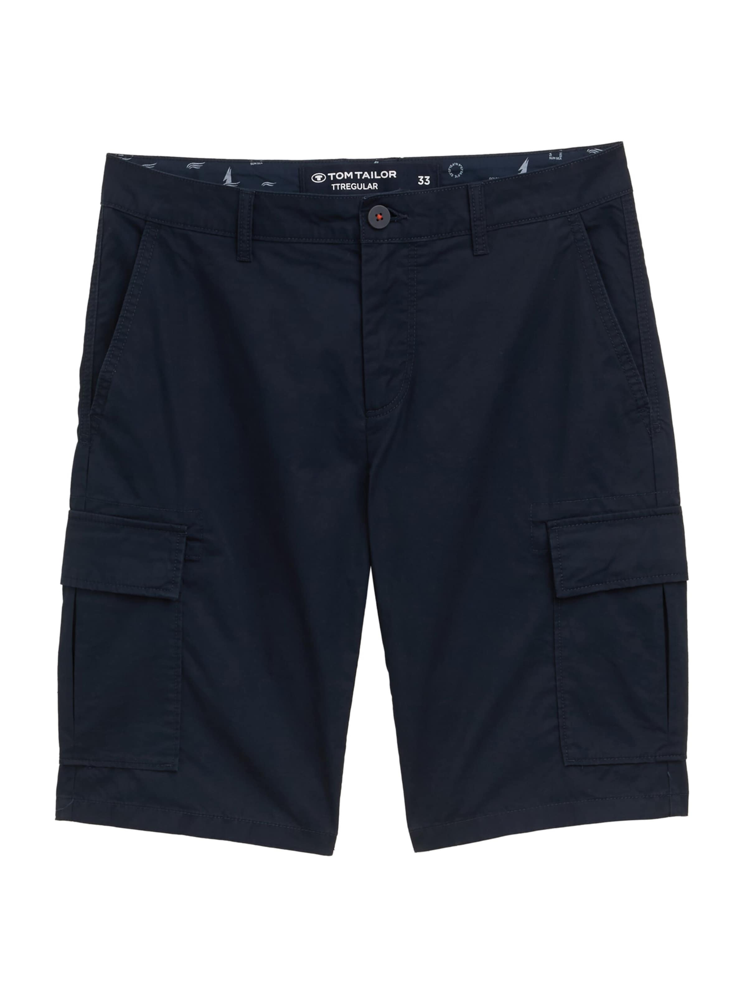 TOM TAILOR Regularen Kargo hlače | modra barva: sprednja stran